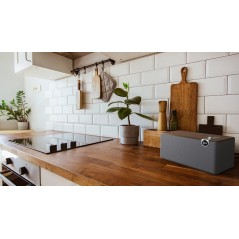 Klipsch The Three PLUS Valnød - Trådløs 120W Lydoplevelse i Premium Kvalitet